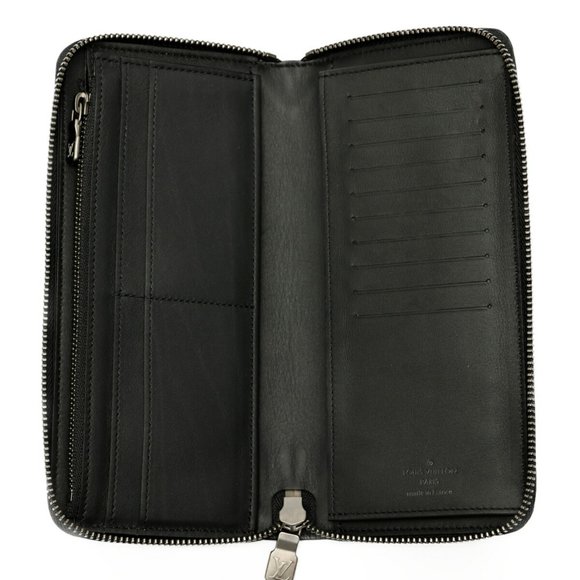 Louis Vuitton Zippy Wallet Vertical N63548 Damier Infinie Noir (Black) S-158507